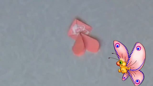 Цветы из бумажных сердечек. Бабочки из сердечек смотреть онлайн