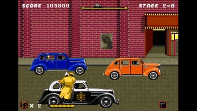 Sega Mega Drive 2 (Smd) 16-bit Dick Tracy stage 2
