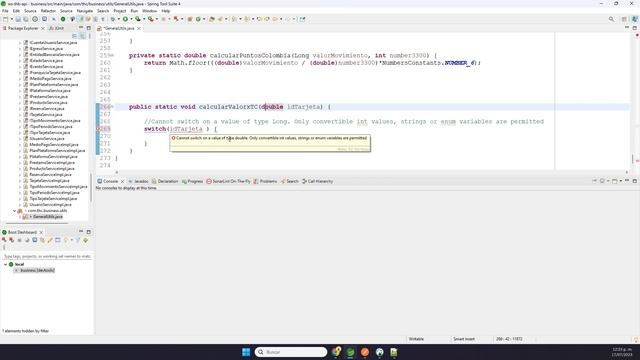 Solución (FIX): Java: Cannot switch on a value of type XX. Only convertible int values, strings ... смотреть онлайн