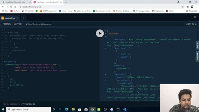 GraphQL, Node, MongoDB & React CRUD Operation with Apollo Server/Client смотреть онлайн