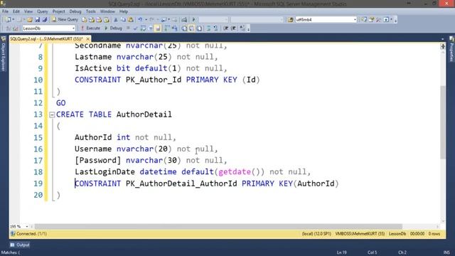 Ms Sql Server One to One Relationship - Bire Bire İlişki смотреть онлайн