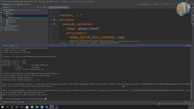 Getting started with MongoDB using PyMongo | Python #1 Installing MongoDb using Docker Compose смотреть онлайн