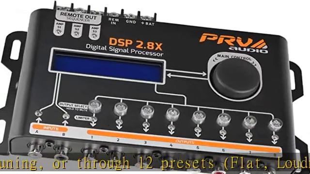 PRV AUDIO DSP 2.8X Car Audio Crossover and Equalizer 8 Channel Full Digital Signal Processor DSP wi смотреть онлайн