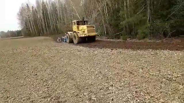 Обработка почвы К-701 + LEMKEN RUBIN 12 смотреть онлайн
