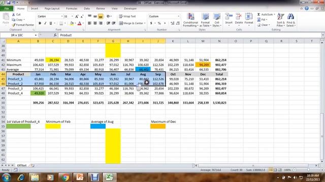Excel Offset formula | Function Tutorial in Urdu/ Hindi || by Training Video смотреть онлайн