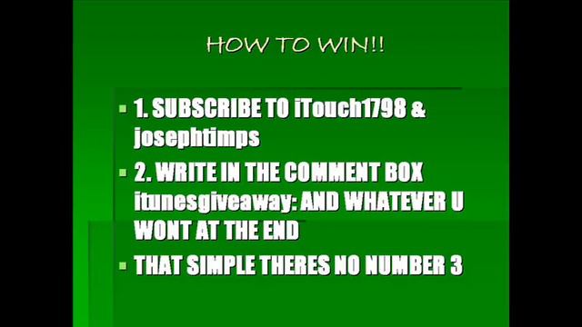 iTunes Gift Card Giveaway смотреть онлайн
