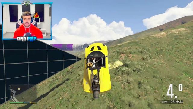 2 CARRERAS ÉPICAS! ESCALERA HASTA LA LUNA!! - GTA 5 ONLINE смотреть онлайн