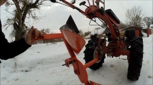 Оборотный плуг мотоблока.