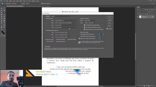 EDITANDO O PRETO CMYK NO PHOTOSHOP смотреть онлайн