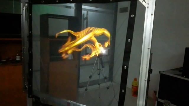 Holographic  Mesh Screen Hologram Projection For Live Show