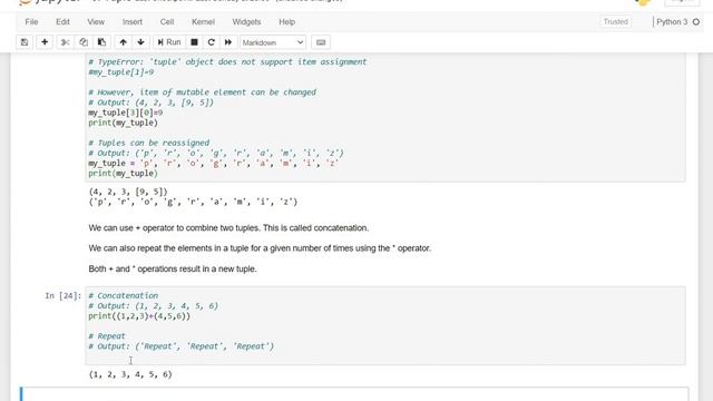 #18 - Creating, Deleting, Updating elements of Tuple | Tuple in Python | Part - 2 | Python Streets смотреть онлайн