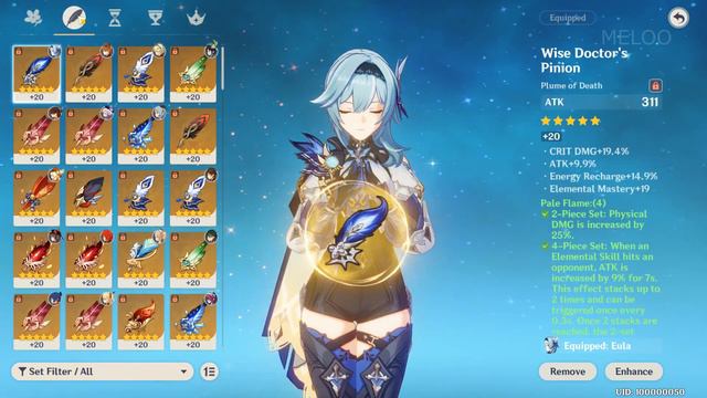Genshin Impact - LvL 90 Eula Damage & Skills Showcase (Main DPS) смотреть онлайн