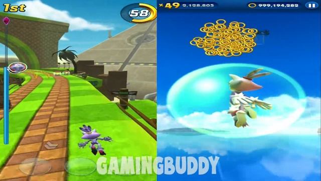 Sonic Forces vs Sonic Dash - All Blaze Skins - Android Gameplay Luna Blaze смотреть онлайн