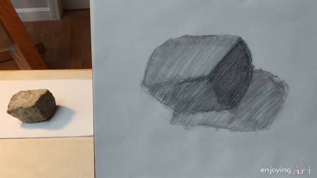 Still Life #33 - How to draw a rock with pencil (Part 1 of 2) смотреть онлайн