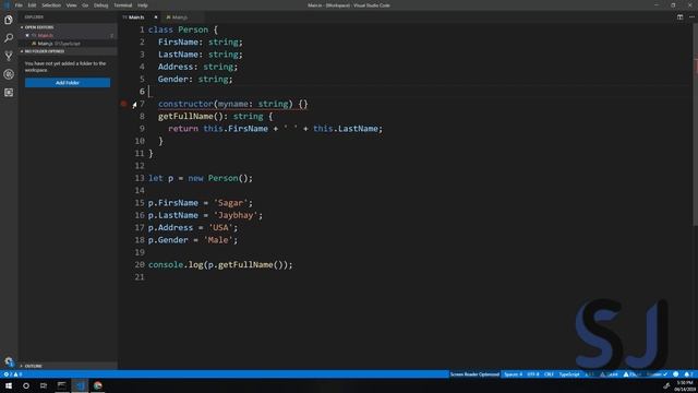 Session 8 Constructor In TypeScript смотреть онлайн