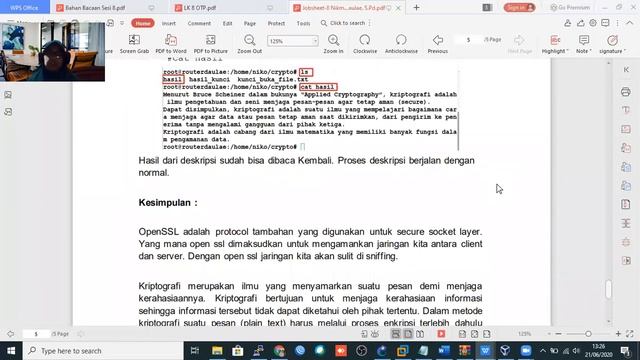 Pembahasan Lab 8. Menerapkan Tata Cara Pengamanan Komunikasi Data Menggunakan Teknik Kriptografi смотреть онлайн