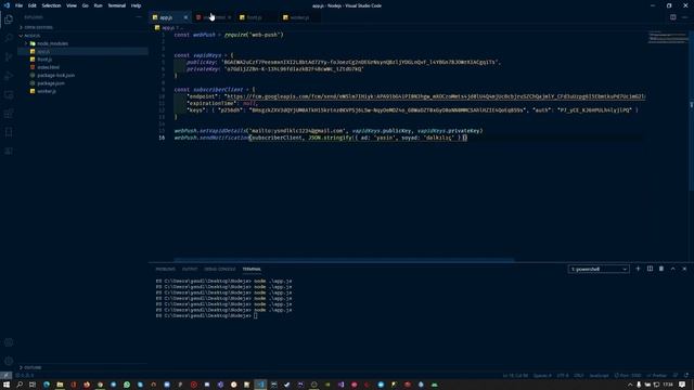 Nodejs Web Push (Service Worker) Example смотреть онлайн