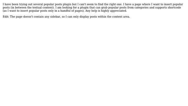 Wordpress: Adding popular posts by category in single posts? смотреть онлайн