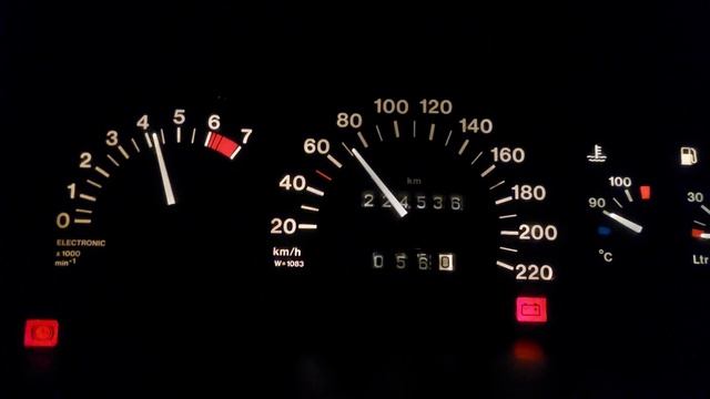 Opel Vectra A '93 1.6i 75HP - Acceleration смотреть онлайн