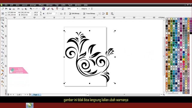 Cara MEMBUAT FLORAL ORNAMEN di CorelDRAW смотреть онлайн