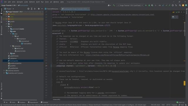 Minecraft Modding 1.18.1 with Forge | PARCHMENT MAPPINGS SETUP смотреть онлайн