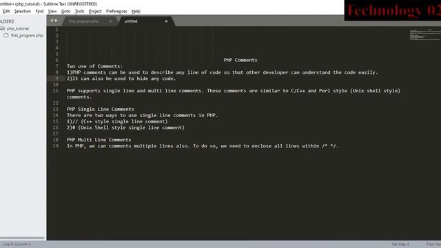 PHP Tutorial - Comments in PHP смотреть онлайн