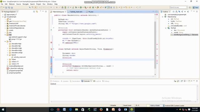 Read website's content using jsoup -Android Eclipse смотреть онлайн