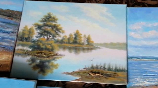 4.12.2022г.Картины на продажу. 30-40 см на картоне от 1000р, на холсте от 2000р. смотреть онлайн