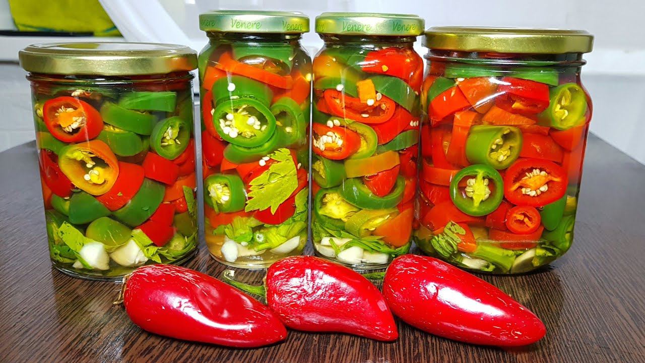 Вкуснейший маринованный ОСТРЫЙ ПЕРЕЦ Халапеньо без варки и стерилизации! Обалденная закуска! смотреть онлайн