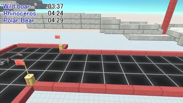 Animal Speed race. 3D course with two bridges! | Animal Revolt Battle Simulator смотреть онлайн