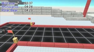 Animal Speed race. 3D course with two bridges! | Animal Revolt Battle Simulator