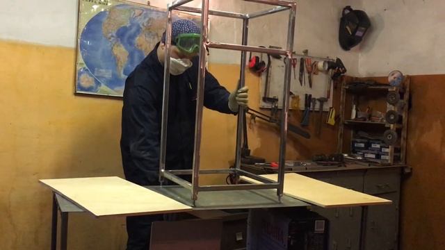 Процесс изготовления тумбы в стиле ЛОФТ/The Process Of Making A Cabinet In The Loft Style #diy #lof