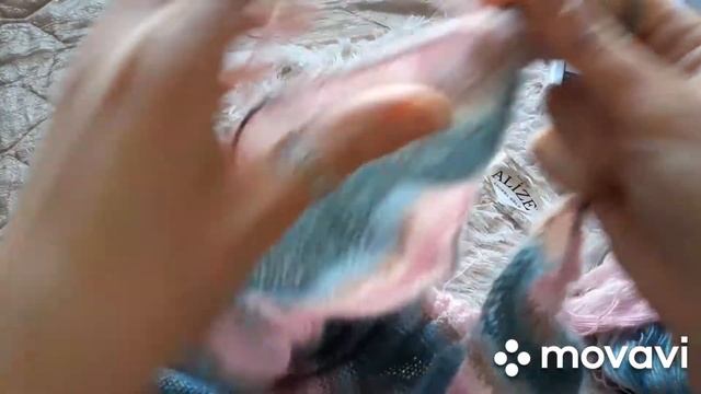 Обзор пряжи Alize angora gold batik//Мини мастер класс большой шали из 2 мотков смотреть онлайн