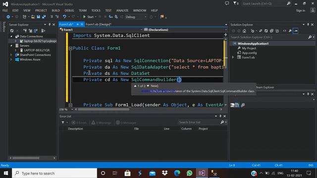 How to save "Datagridview" input data's to SQL SERVER on VB.NET 2013 смотреть онлайн