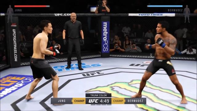 EA UFC 2 (PS4) Chan Sung Jung(THE KOREAN ZOMBIE) vs Dennis Bermudez смотреть онлайн