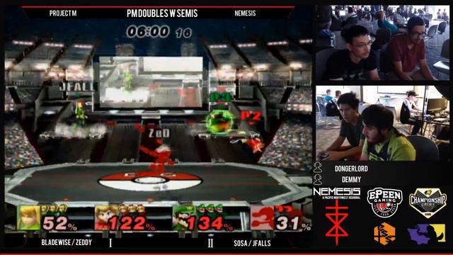 NEMESIS - Bladewise/Zeddy Vs. Sosa/Jason Waterfalls - Project M Doubles (PART 2) смотреть онлайн