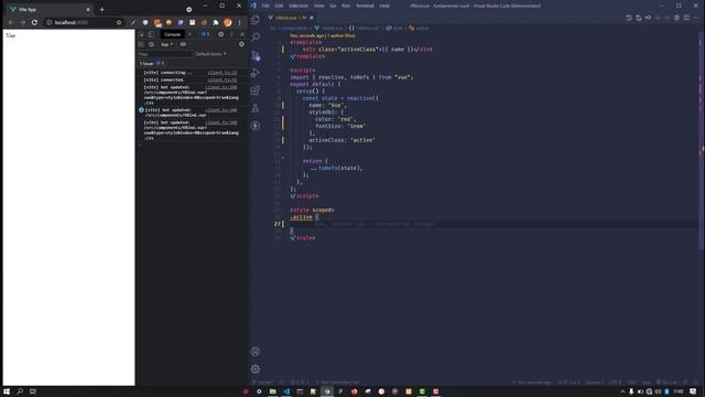 Vue Js Basic 6 Binding v bind смотреть онлайн