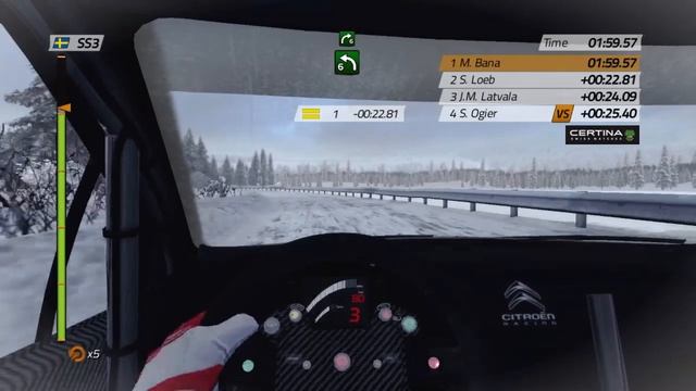 WRC4 - Swedish Rally / Citroen DS3 (keyboard control) смотреть онлайн