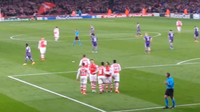 Mikel Arteta penalty v Anderlecht 04/11/14 смотреть онлайн