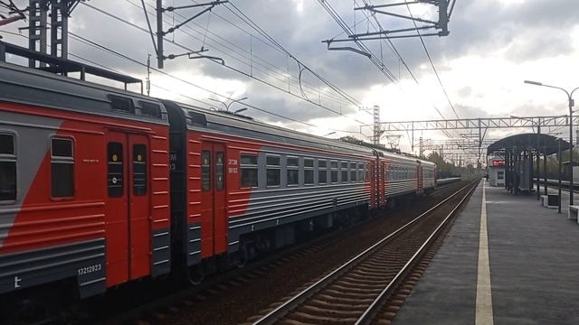 "Из Питера!" Электропоезд ЭТ2М-061 с сообщением Тверь-Москва(Ленинградский-Вокзал). смотреть онлайн