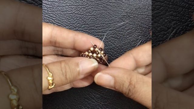 How to make beaded mat rings necklace set/Seed beads rings necklace,earrings,bracelet tutorial. смотреть онлайн