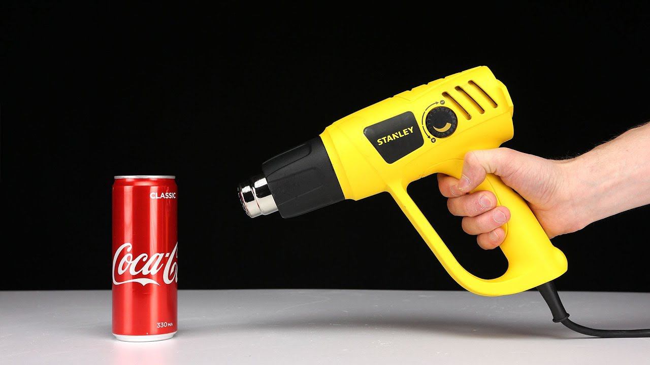 Science Experiments - 600 degree Heat Gun vs Coca-Cola by Mr. Hacker смотреть онлайн