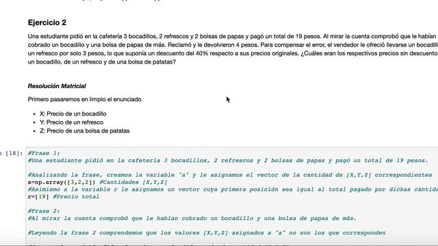 IO 2020 - clase 02: Ejercicios de repaso en Python con libreria Numpy. смотреть онлайн