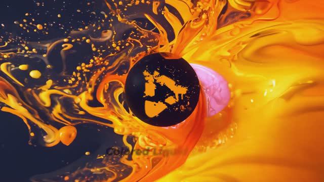 Интро с цветной жидкостью - Renderforest Intro Maker смотреть онлайн