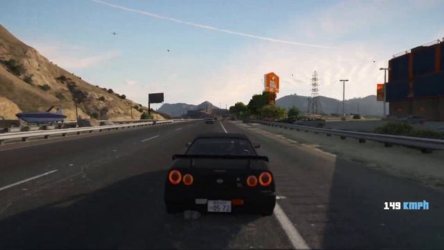 GTA V | NISSAN SKYLINE R34 | CITY TOUR | 4K смотреть онлайн