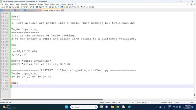 63 Tuple Packing and unpacking, Tuple Comprehension by #SaiKumarValaboju #Microsoft Python Certifie смотреть онлайн