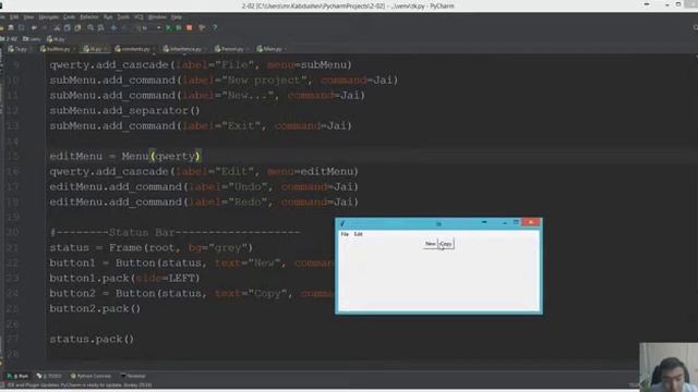 Status Bar Tkinter смотреть онлайн