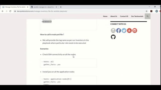 Manage inventory files for Ansible playbook смотреть онлайн