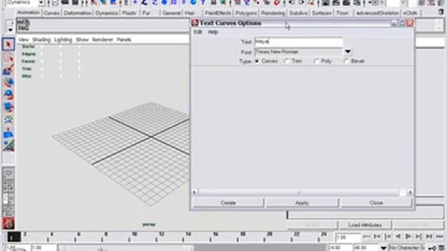 Создание Текста в MAYA смотреть онлайн