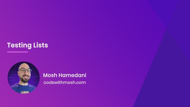 14. Testing Lists смотреть онлайн